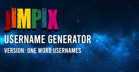 One Word Username Generator